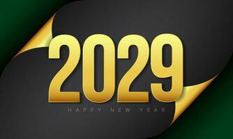 2029 content Nouveau année Contexte conception. vecteur