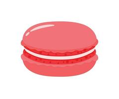 fraise macaron boulangerie nourriture dans mignonne dessin animé vecteur illustration