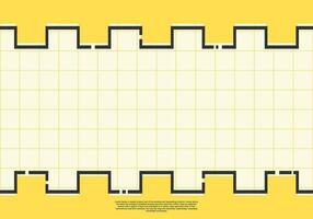 Jaune minimaliste lignes géométrique Contexte vecteur