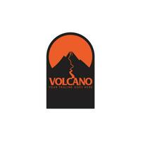 vecteur de logo de volcan