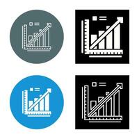 icône de vecteur de graphique linéaire