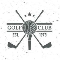 le golf club concept vecteur