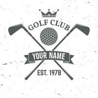 le golf club concept vecteur