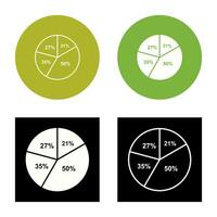 icône de vecteur de graphique à secteurs