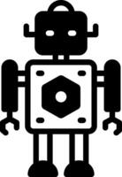 solide icône pour robot vecteur