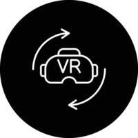 icône de vecteur de réalité virtuelle