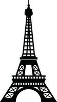 élégant Eiffel la tour illustration iconique point de repère dans vecteur format