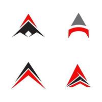 flèche icône symbole vecteur de conception de logo