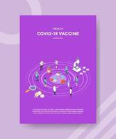 santé covid 19 vaccin personnes médecin scientifique vecteur