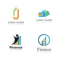 affaires la finance logo modèle vecteur