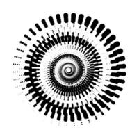 spirale dynamique abstrait logo. filage cercle forme. vecteur illustration