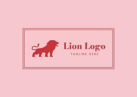 création de logo de lion vecteur