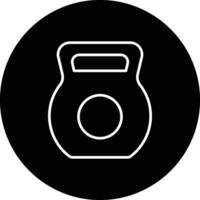 icône de vecteur de kettlebell