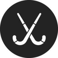 champ le hockey des bâtons vecteur icône
