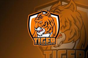 tigre e sport logo vecteur