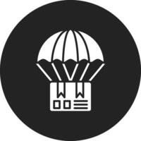 parachute livraison vecteur icône