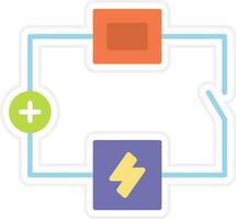 électrique circuit vecteur icône
