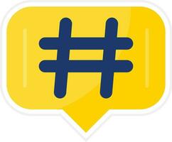 hashtags vecteur icône