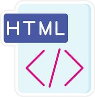 icône de vecteur html