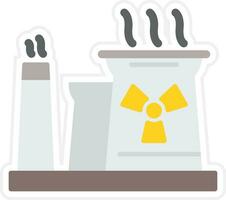 icône de vecteur de centrale nucléaire