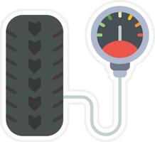 pneu pression vecteur icône