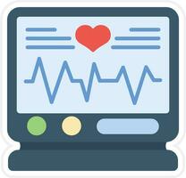 icône de vecteur d'électrocardiogramme