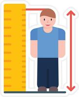 la taille vérifier vecteur icône