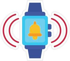 icône de vecteur d'alarme smartwatch