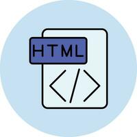 icône de vecteur html