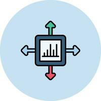 performance marketeur vecteur icône