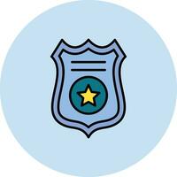 icône de vecteur d'insigne de police