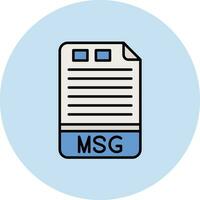 msg vecteur icône