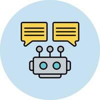 icône de vecteur de chatbot