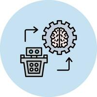 icône de vecteur d'apprentissage automatique