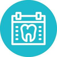 icône de vecteur de rendez-vous de dentiste