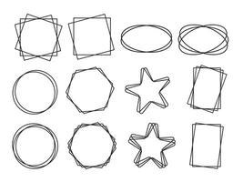 illustration vectorielle d'élément de ligne de géométrie simple vecteur