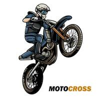 motocross cavalier vecteur conception concept