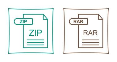 Zip *: français et rar icône vecteur