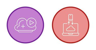 vidéo et Les données transfert icône vecteur