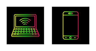 signal et téléphone intelligent icône vecteur