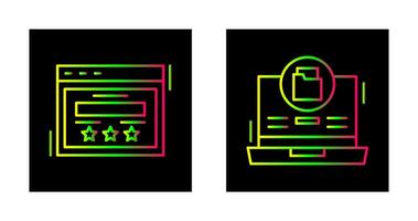 évaluation et Les données espace de rangement icône vecteur