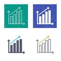 icône de vecteur de statistiques en hausse