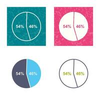 icône de vecteur de statistiques de candidat