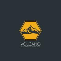 vecteur de logo de volcan