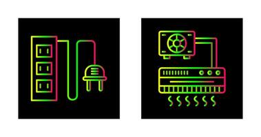 Puissance prise et air Conditionneur icône vecteur