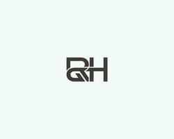 rgh lettre logo conception vecteur