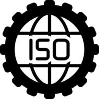 solide icône pour iso vecteur