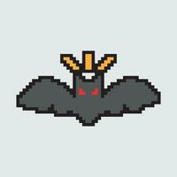 une pixel art chauve souris vecteur