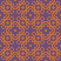 une pixel modèle dans violet et Orange vecteur