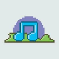 pixel la musique Remarque icône, pixel art, pixel art, pixel art, pixel art, pixel art vecteur